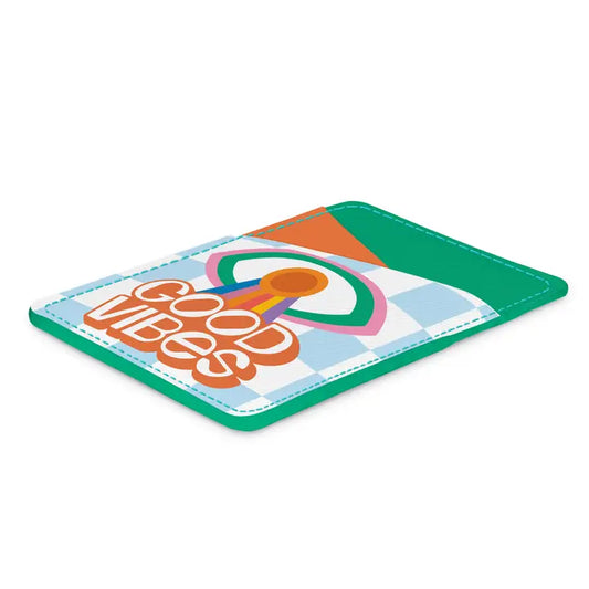 Spread Good Vibes Stick-On Cell Phone Wallet