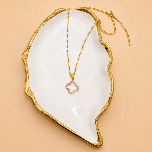 18K GOLD CLOVER NECKLACE | 40NK9680