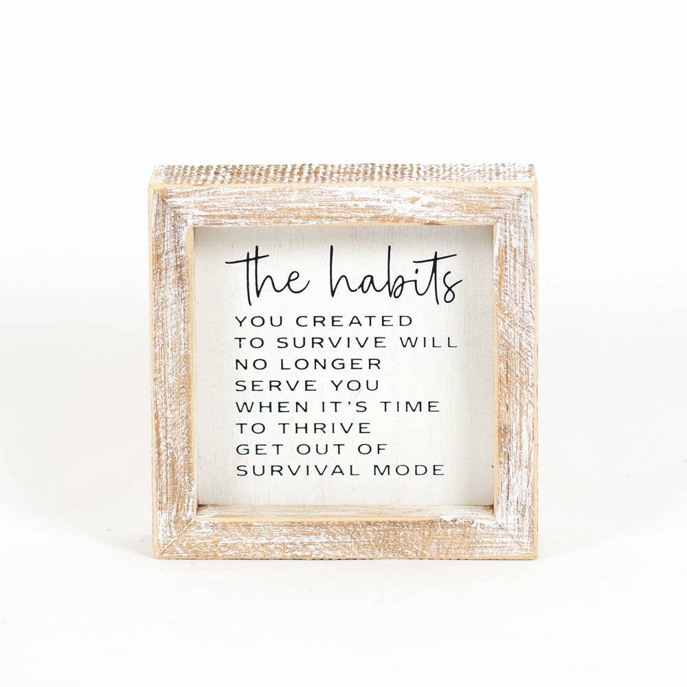 The Habits- Wooden Frame