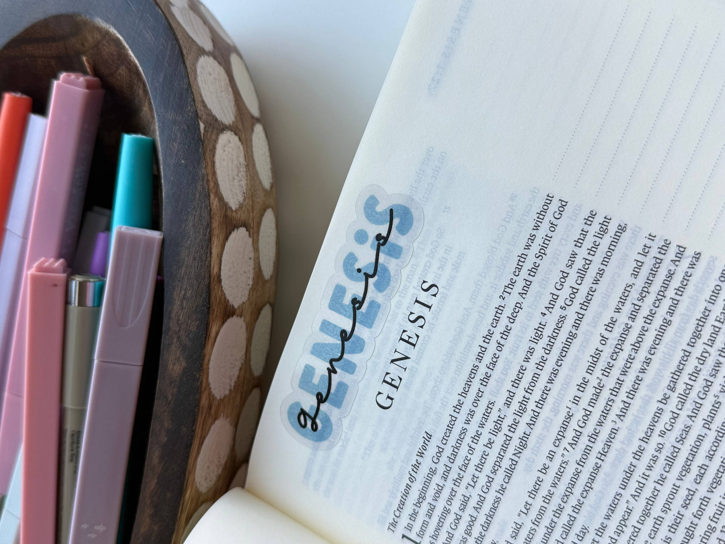 Books of the Bible Header Sticker Labels - NATURE AT NIGHT