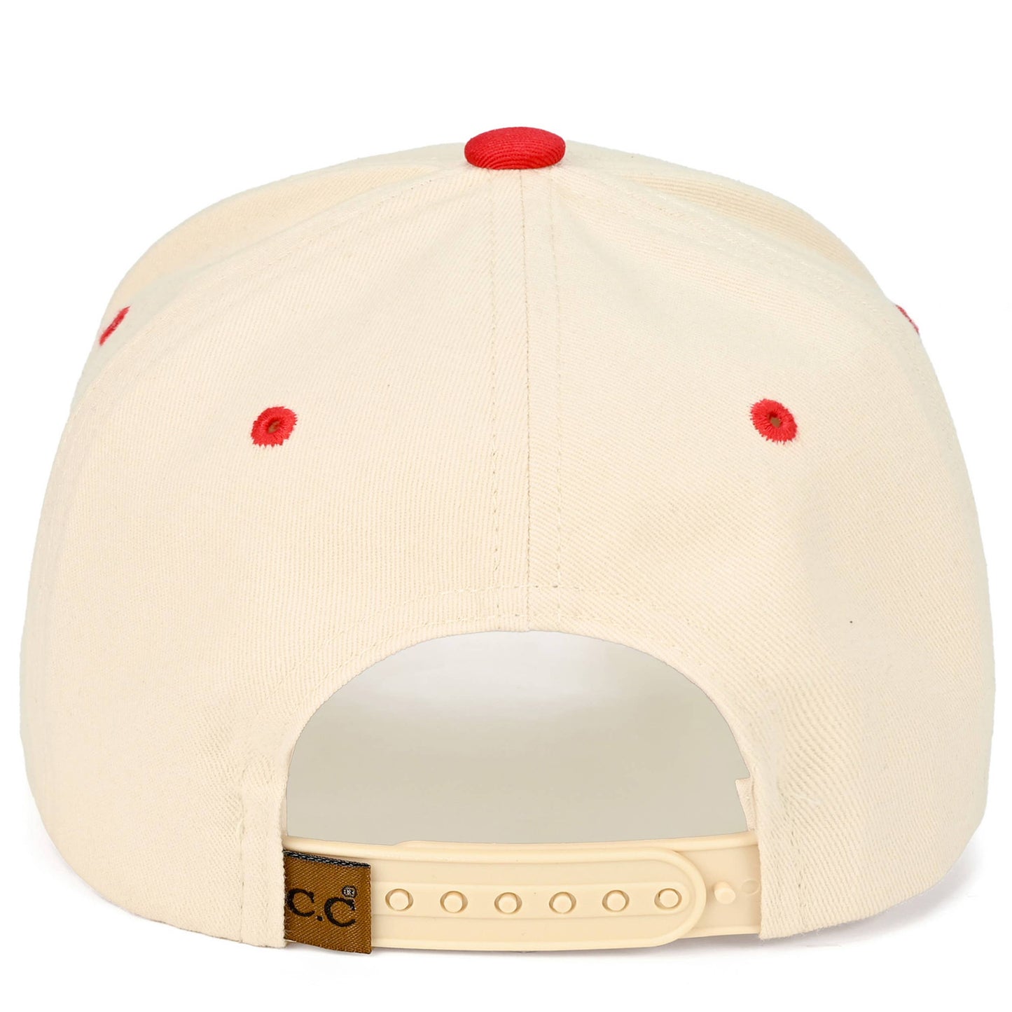 C.C GOD IS GOOD Embroidered Letter Two Tone Trucker Hat