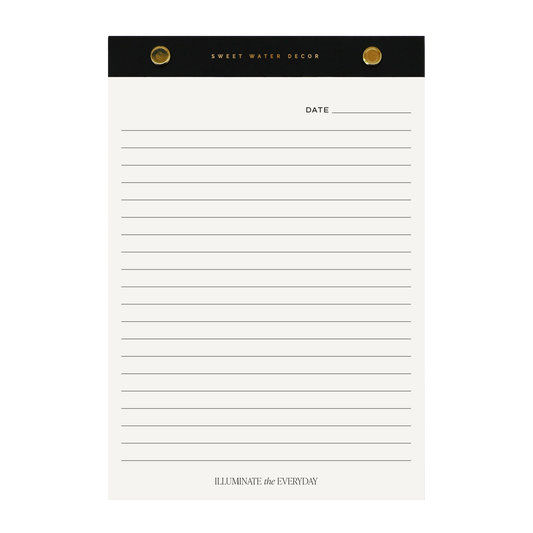 Gold Rivet Basic Notepad - Stationery & Gifts