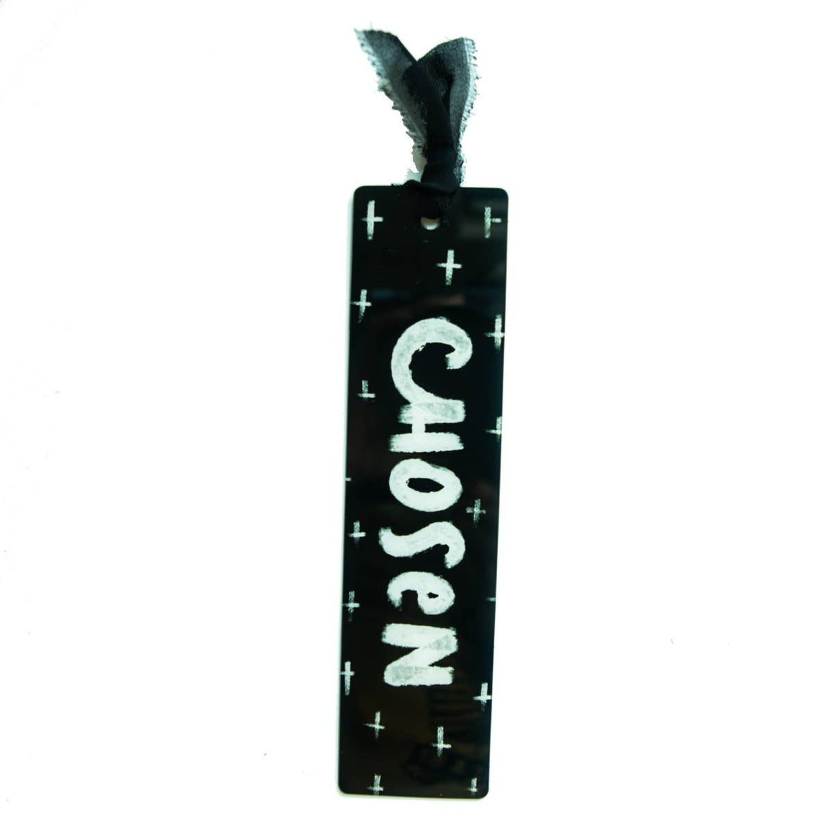 Acrylic Bookmark: Chosen Black & White