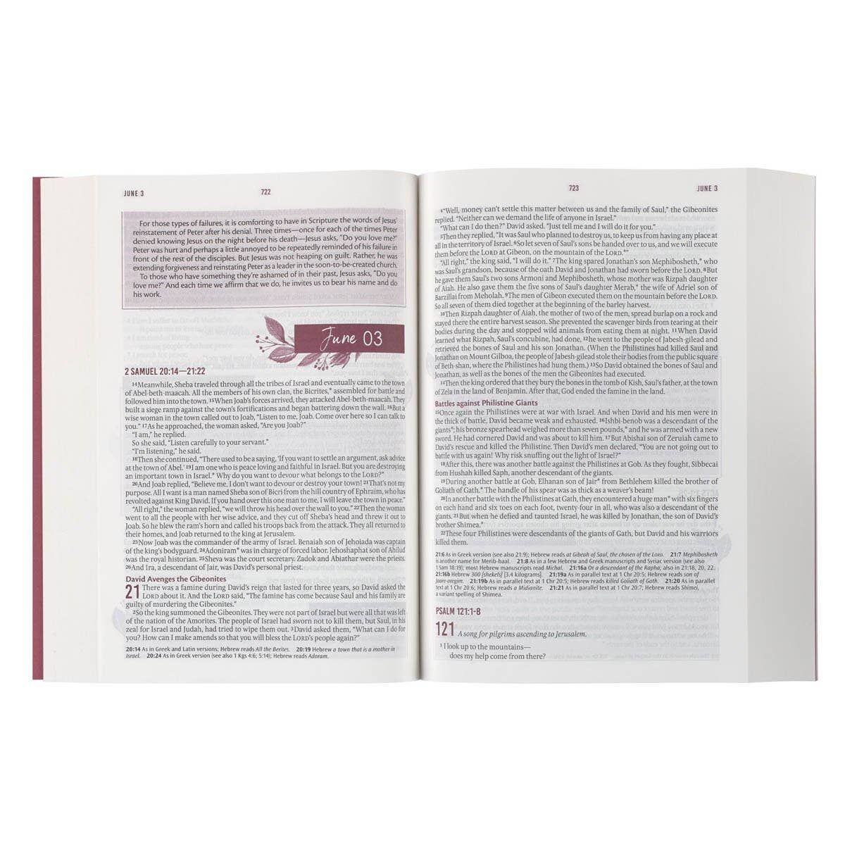 Devotional Bible NLT for Women Softcover, Floral