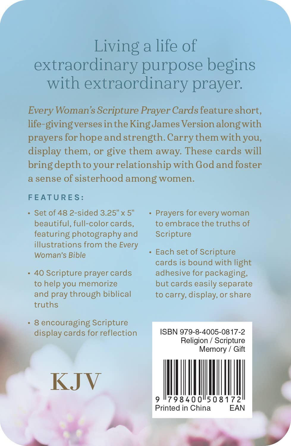 Every Woman's Scripture Prayer Cards KJV