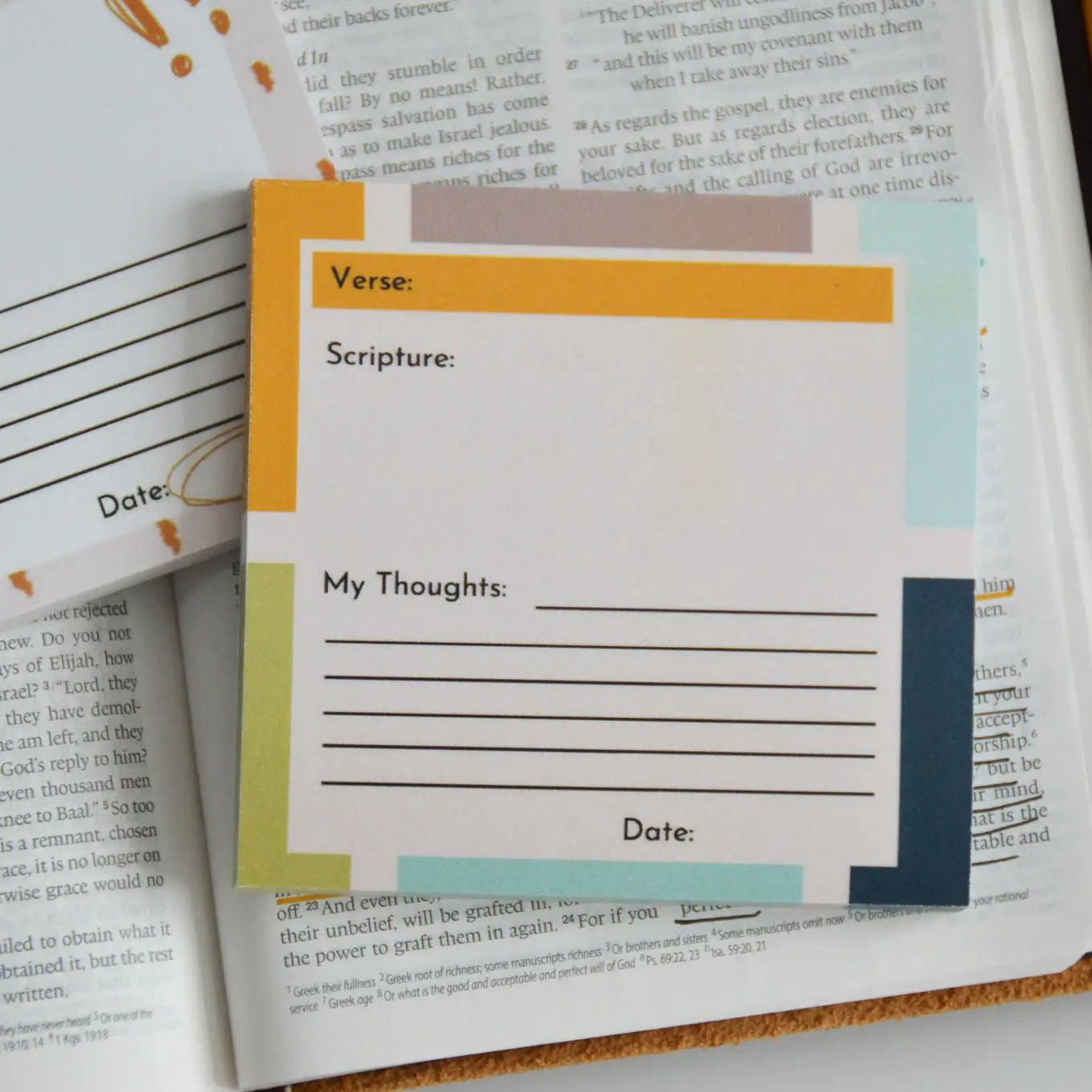 Bible Verse Sticky Notes- Blue