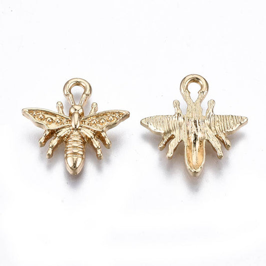 Gold Alloy Bee Charm