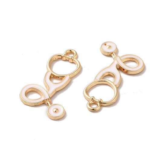 Gold Alloy Stethoscope Charm