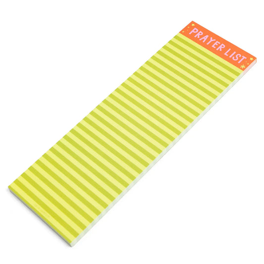 Green Stripe Prayer List (4x12 Notepad)