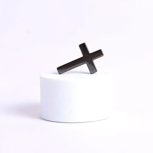Hematite Pocket Cross w/ Card