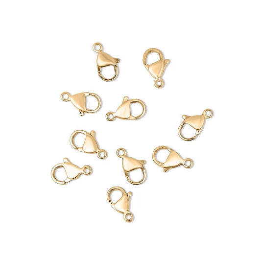 18K Gold PVD Stainless Steel Lobster Clasp