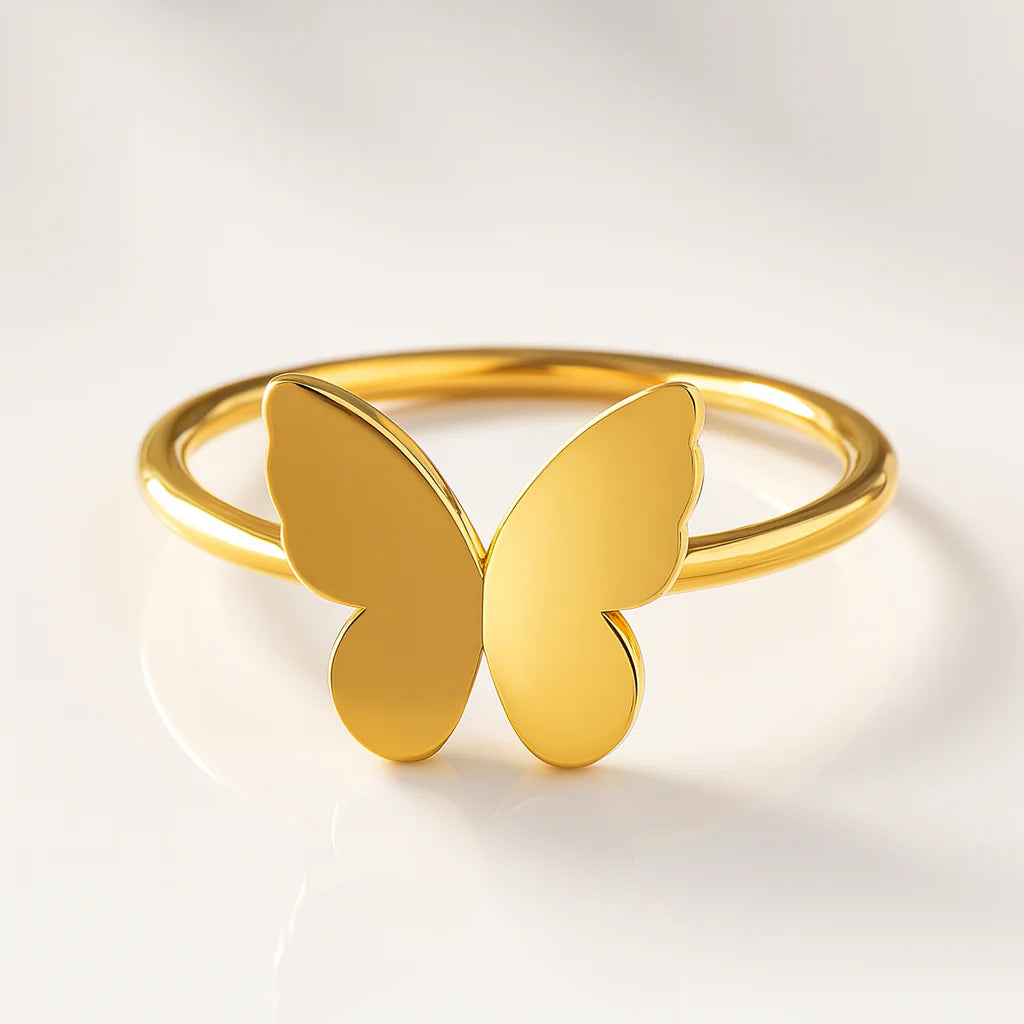 Golden Flutter Ring