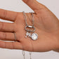 18K Gold PVD Stainless Steel Mother Of Pearl Floral Charm