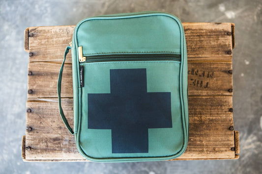 Olive + Black Cross Bible COVER
