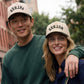 C.C FATHER Letter Embroidered on Two Tone Trucker Hat