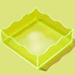 Wavy Acrylic Tray - Square - Assorted Colors
