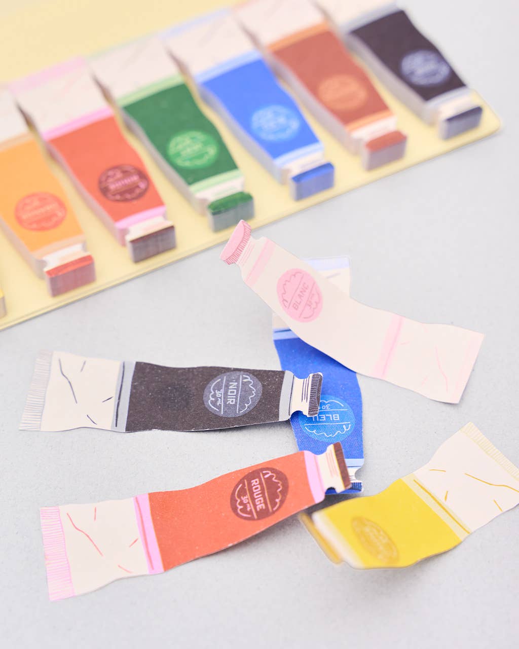 Sticky Tab Notes, Oil Paint