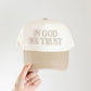 In God We Trust KIDS Hat - Khaki & Off-White