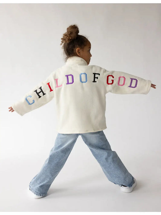 Child of God Fleece Kids Pullover-9/10Y