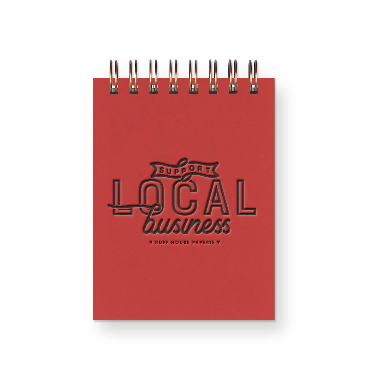 Custom Support Local Business Mini Jotter Notebook