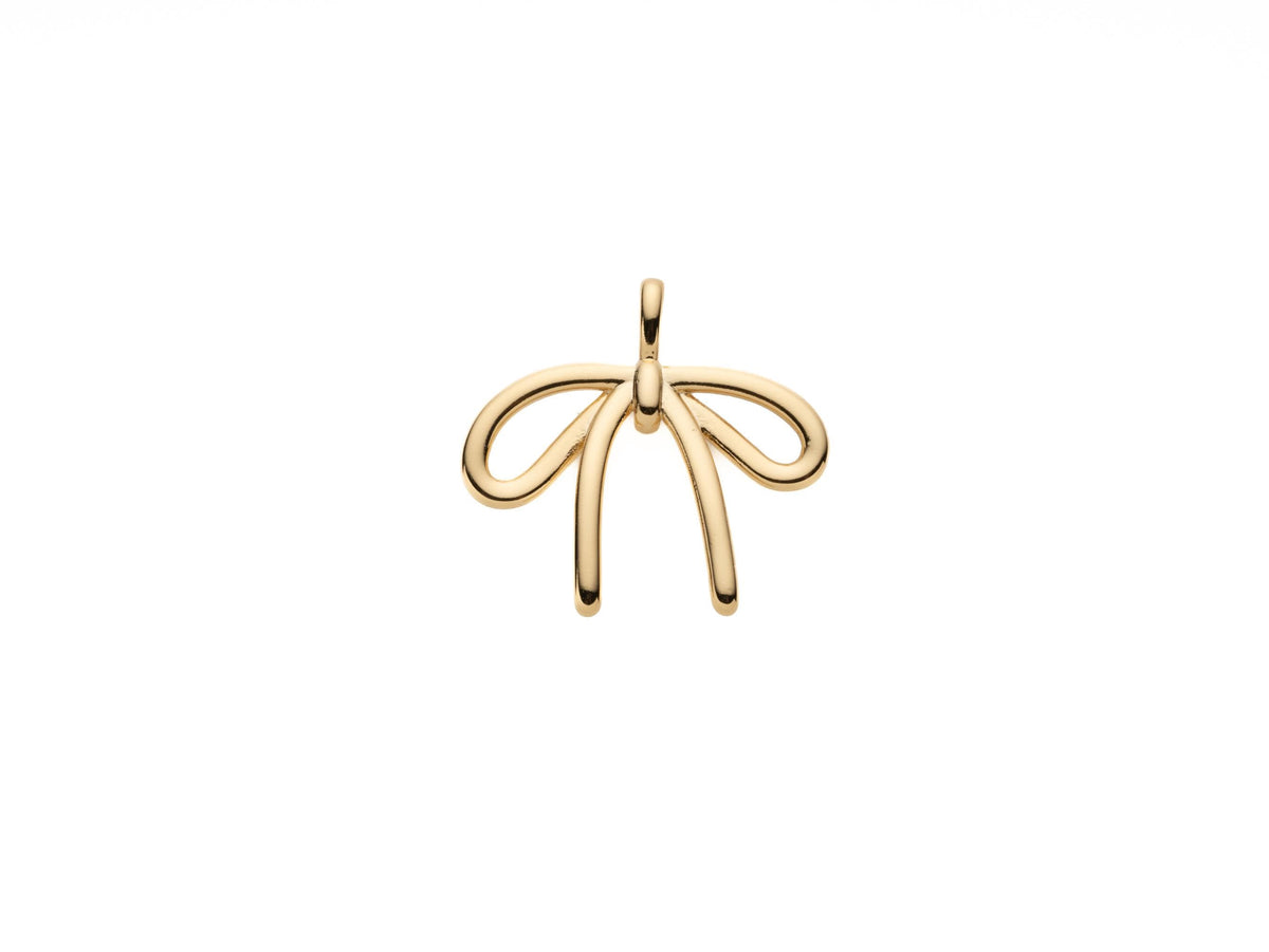 18k Gold Timeless Bow Tie Charm Pendant CPG1168