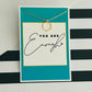 You Are Enough Inspirational Necklace & Stationery Card