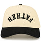 C.C FATHER Letter Embroidered on Two Tone Trucker Hat