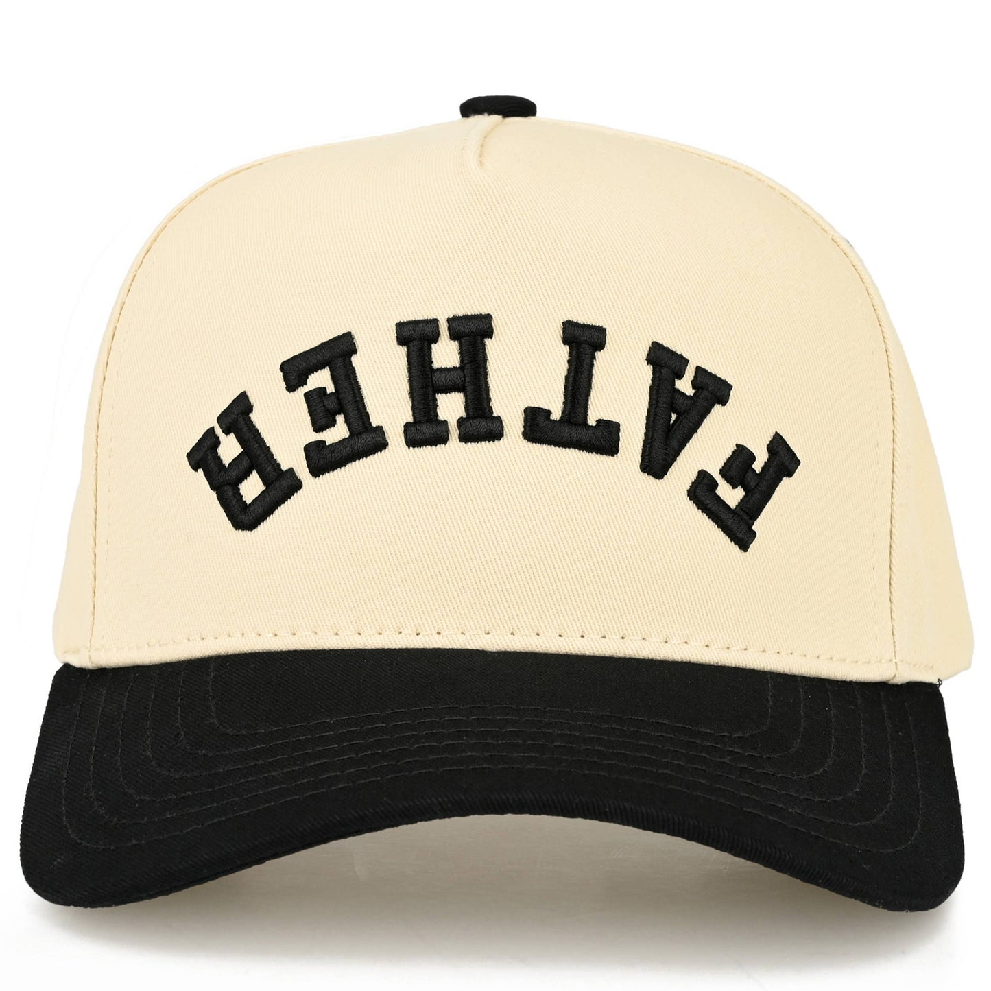 C.C FATHER Letter Embroidered on Two Tone Trucker Hat