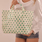 Large Polka Dot Vinyl Tote Bags | 40P636