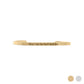 18K Gold PVD Dont let Hard Days Win Engraved Bangle Bracelet