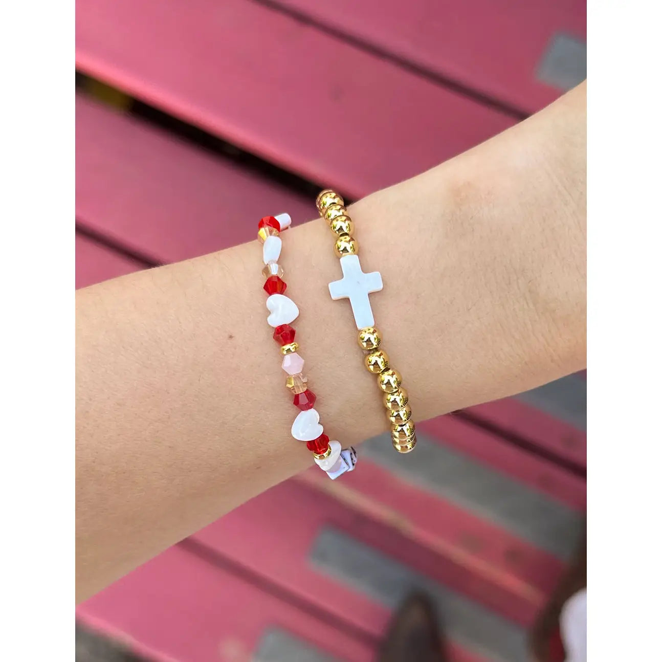 Gold Cross Bracelet