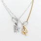 18K Gold PVD Stainless Steel Pearl Cross Charm