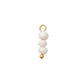 Mini Gold Triple Freshwater Pearl Charm