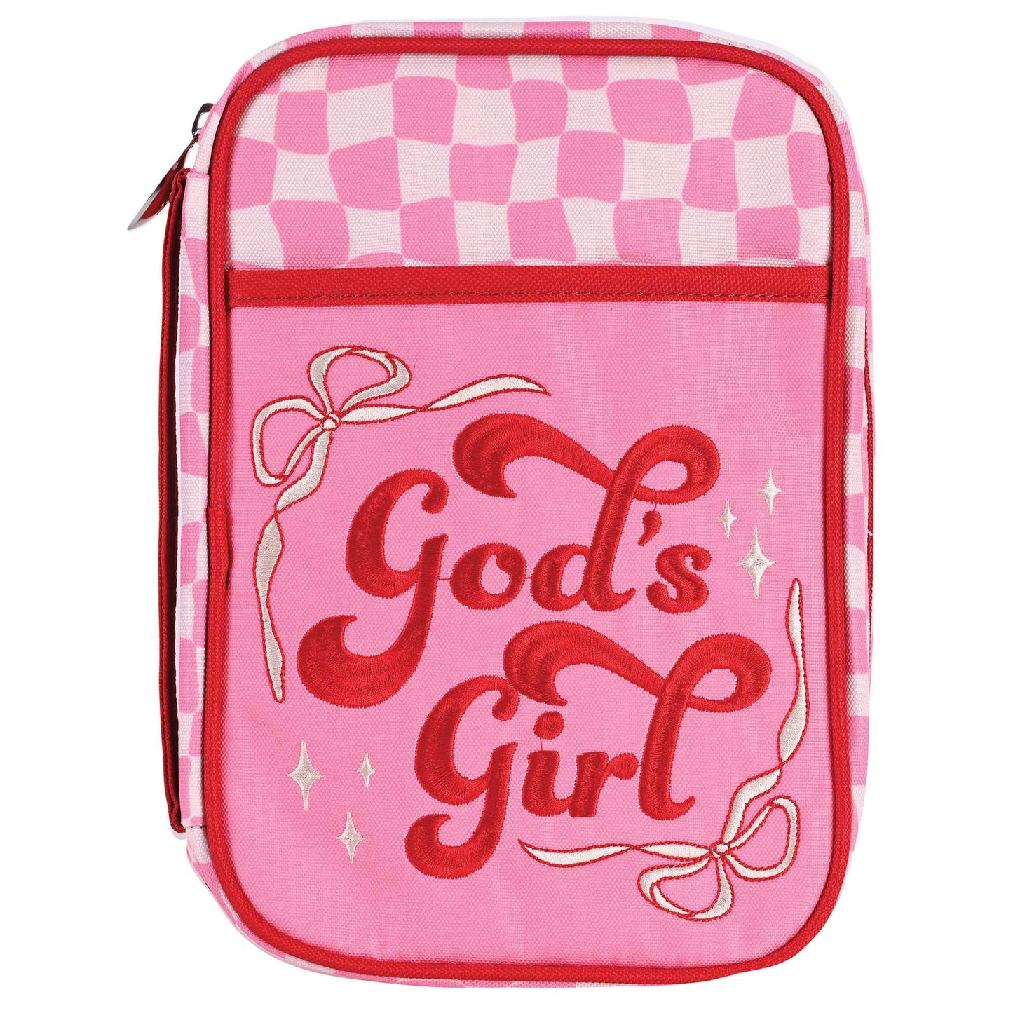 Kid Bible Cover Pink Bow Gods Girl