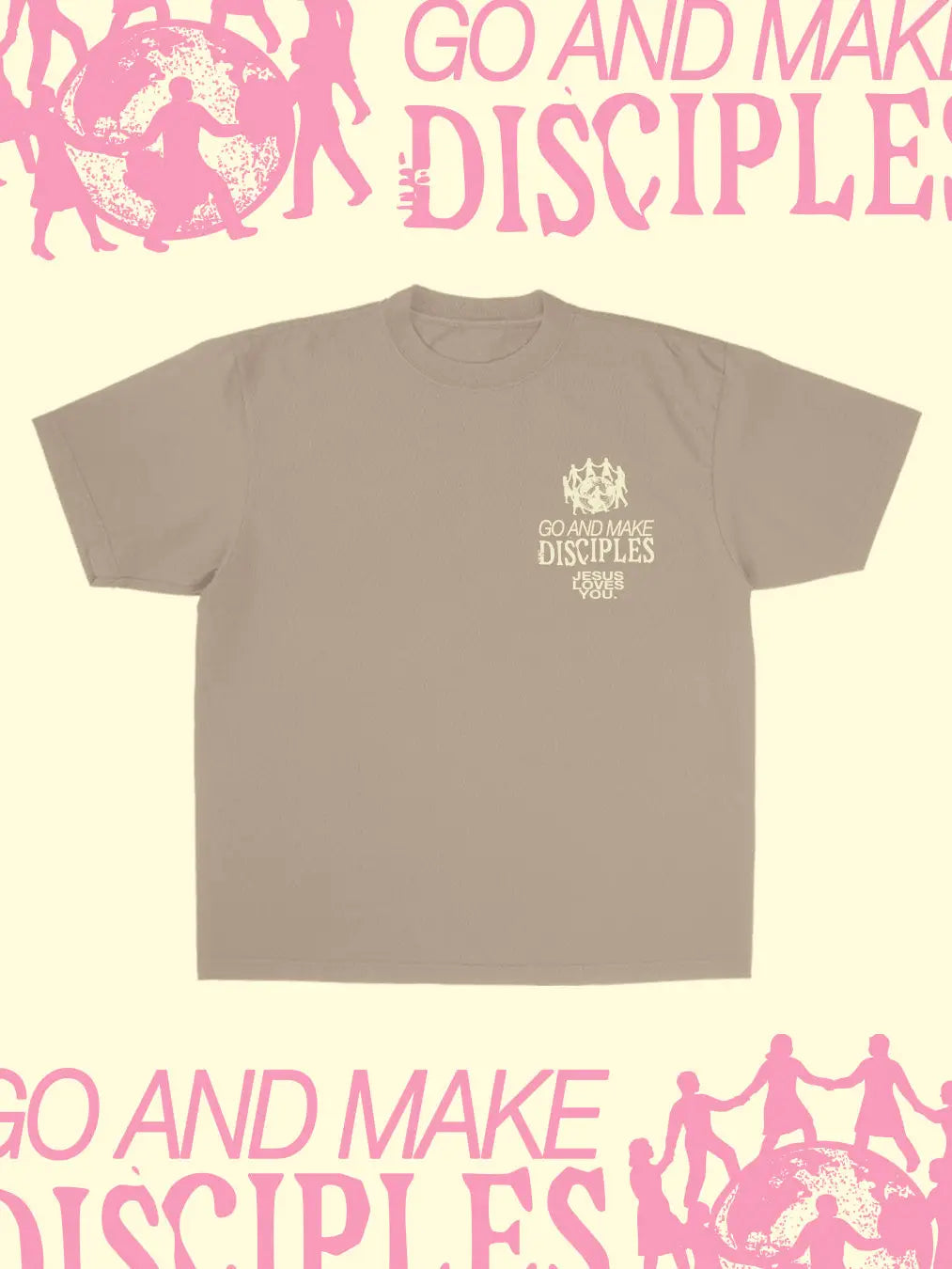 "Go & Make Disciples" Tee- LARGE