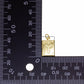 Gold Cross Locket Charm, photo locket for Necklace CPG2948