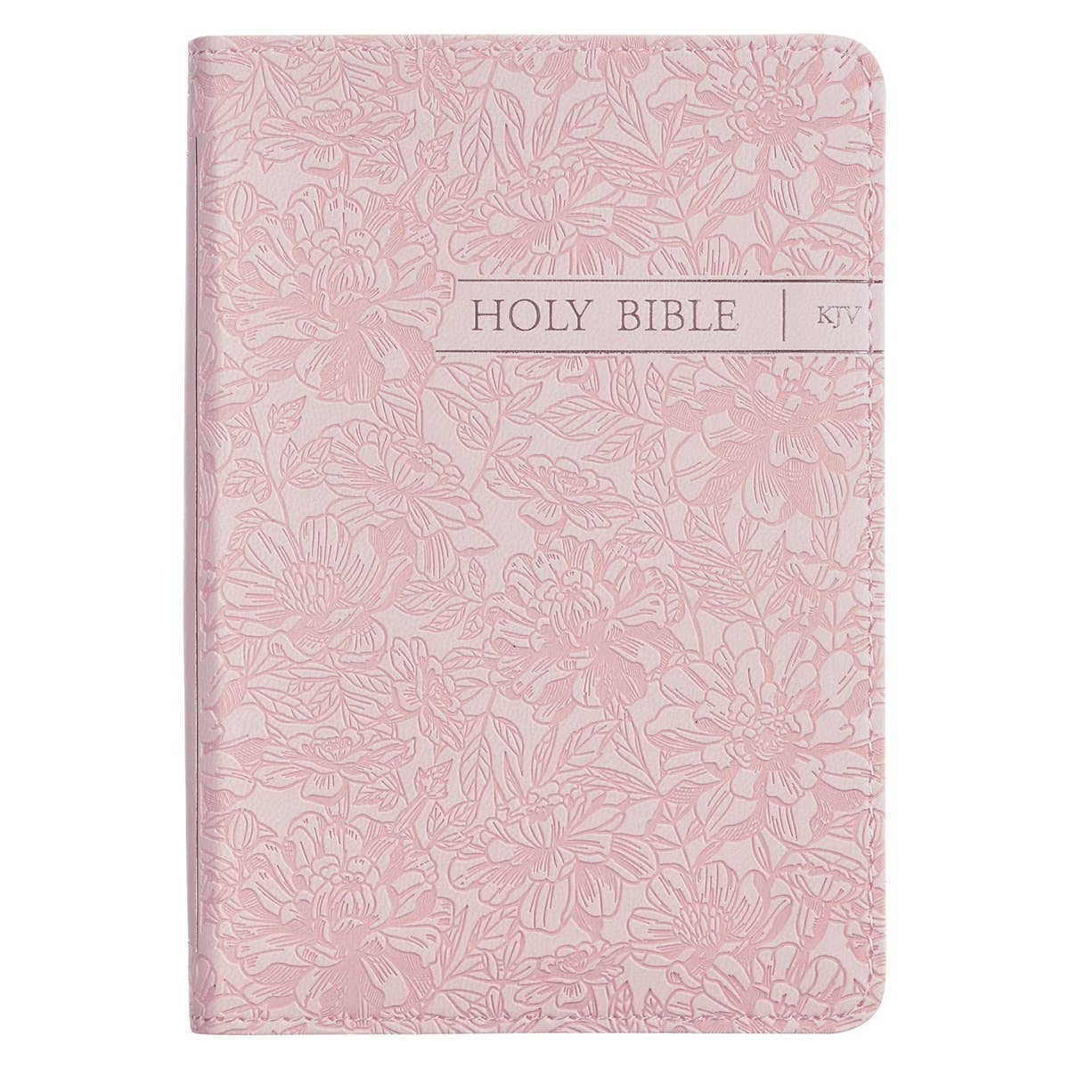 KJV Bible Mini Pocket Faux Leather, Pink