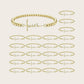 Gold tone beaded Faith bracelet  