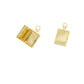 Gold Cross Locket Charm, photo locket for Necklace CPG2948