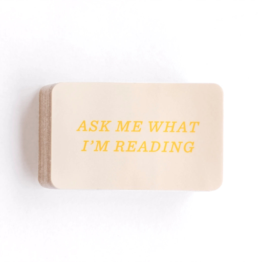 Ask Me What I'm Reading Decal Sticker