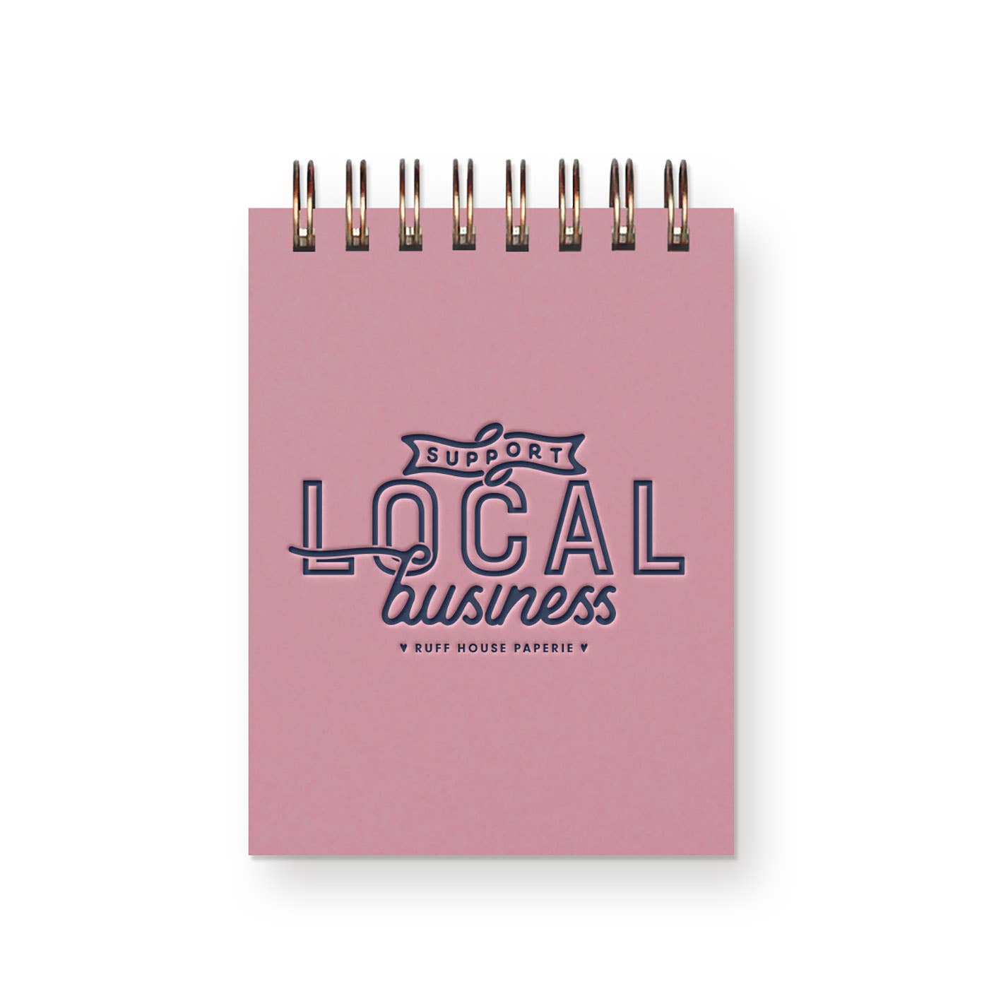 Custom Support Local Business Mini Jotter Notebook