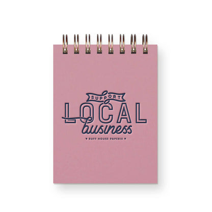 Custom Support Local Business Mini Jotter Notebook