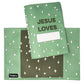 Olive Crosses Boy Jesus Loves Me Bible SLIPCOVER