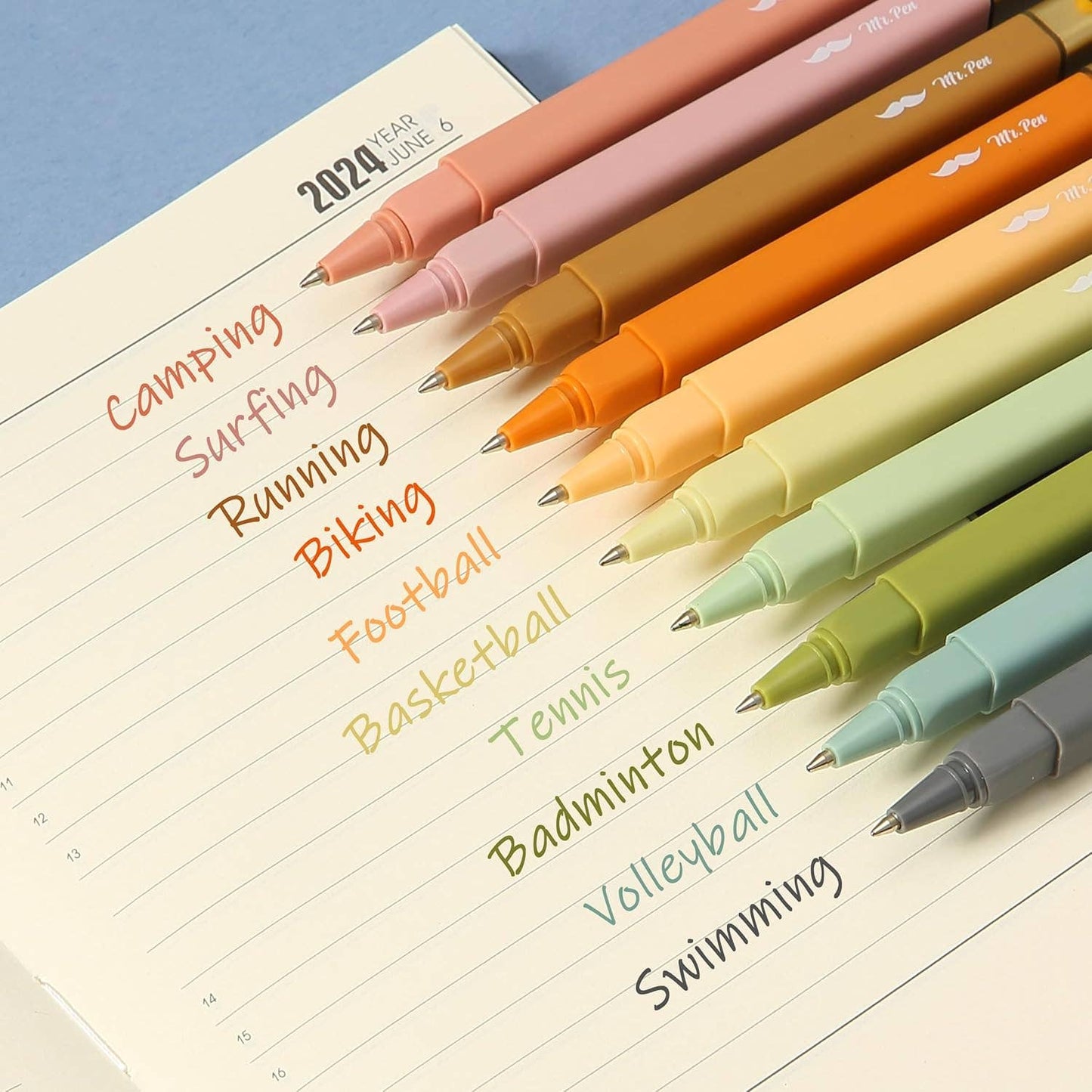 Bible Pens Gold Cap Aesthetic Writing Set