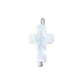 18K Gold PVD Stainless Steel Shell Cross Charm
