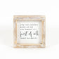 First of All - Wooden Frame