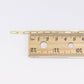 14K Gold Paperclip Small Chain for Jewelry Making CHG478