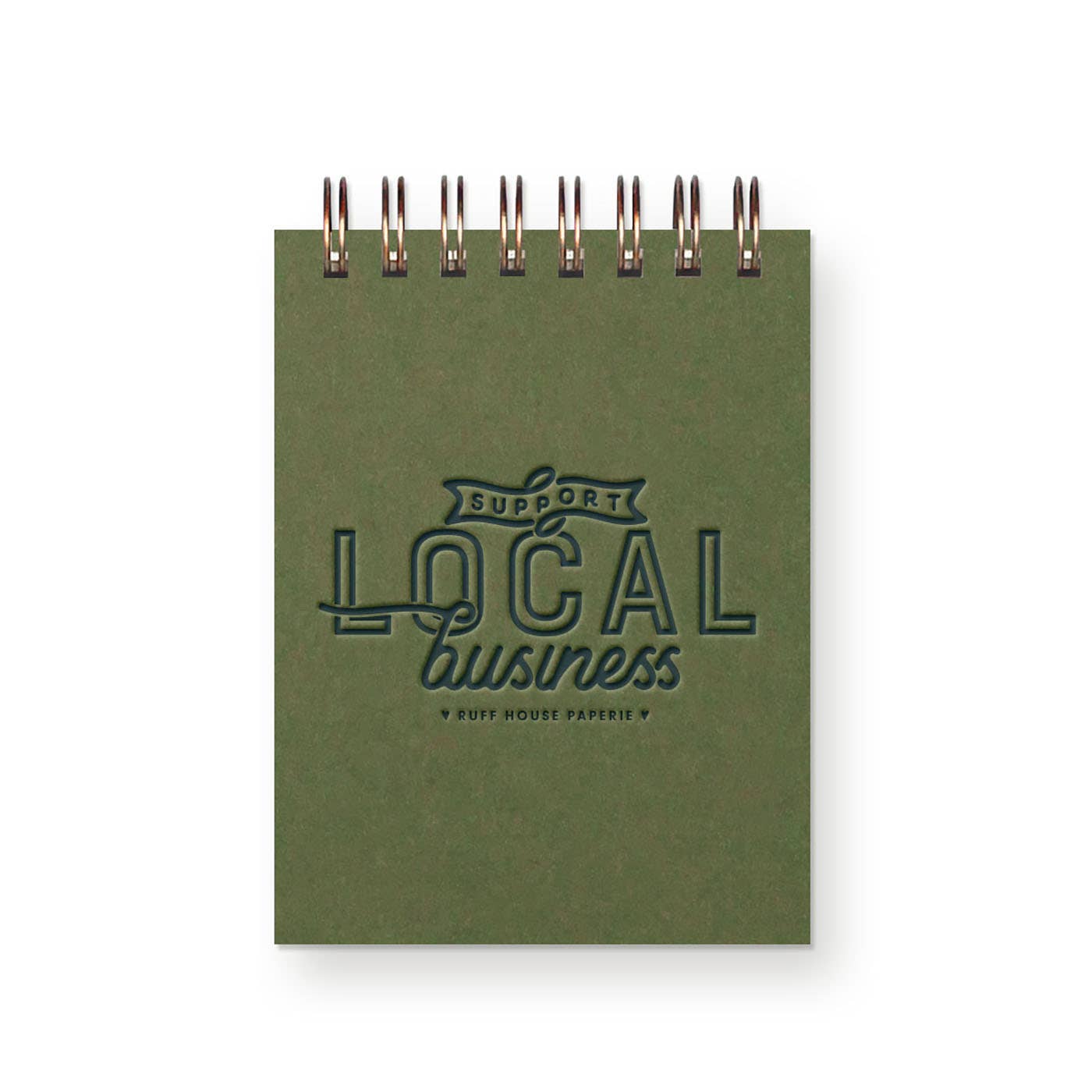 Custom Support Local Business Mini Jotter Notebook