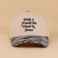 0304 What A Friend We Have In Jesus Two Tone Cotton Hat SI-29576