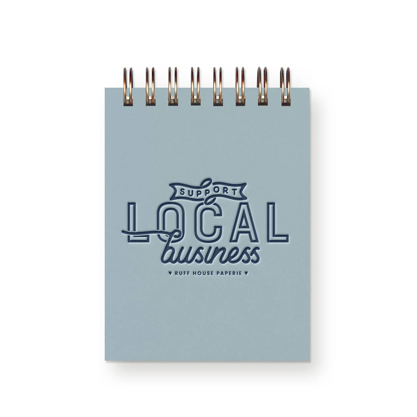 Custom Support Local Business Mini Jotter Notebook
